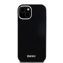 DKNY DKHMP15SSMCHLK i Phone 15 / 14 / 136.1" czarny/black hardcase Liquid Silicone Small Metal Logo Mag Safe