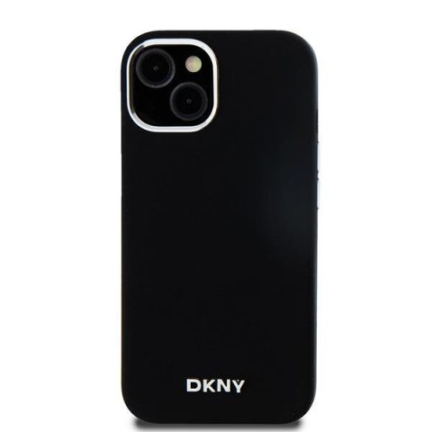 DKNY DKHMP15SSMCHLK i Phone 15 / 14 / 136.1" czarny/black hardcase Liquid Silicone Small Metal Logo Mag Safe
