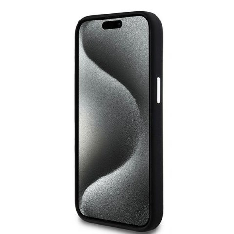 DKNY DKHMP15SSMCHLK i Phone 15 / 14 / 136.1" czarny/black hardcase Liquid Silicone Small Metal Logo Mag Safe