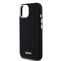 DKNY DKHMP15SSMCHLK i Phone 15 / 14 / 136.1" czarny/black hardcase Liquid Silicone Small Metal Logo Mag Safe