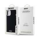 DKNY DKHMP15SSMCHLK i Phone 15 / 14 / 136.1" czarny/black hardcase Liquid Silicone Small Metal Logo Mag Safe