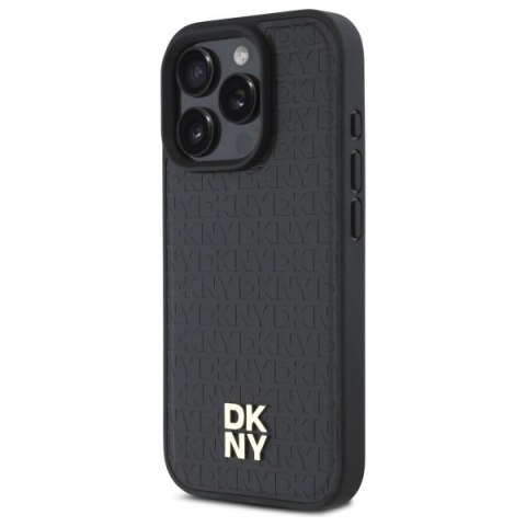 DKNY DKHMP16XPSHRPSK i Phone 16 Pro Max 6.9" hardcase czarny/black Repeat Pattern Stack Logo Mag Safe