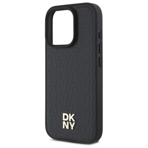 DKNY DKHMP16XPSHRPSK i Phone 16 Pro Max 6.9" hardcase czarny/black Repeat Pattern Stack Logo Mag Safe