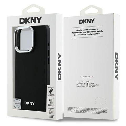 DKNY DKHMP16LPSCMCLK i Phone 16 Pro6.3" czarny/black hardcase Plain Silver Logo Mag Safe