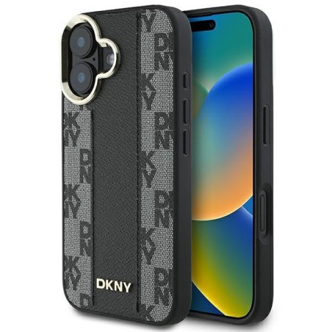 DKNY DKHMP16MPCPVSLK i Phone 16 Plus6.7" czarny/black hardcase Checke red Pattern Magsafe