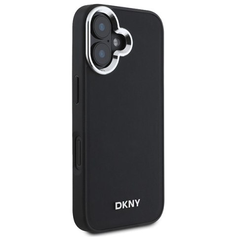 DKNY DKHMP16SPSCMCLK i Phone 16 6.1"czarny/black hardcase Plain Silver Logo Mag Safe