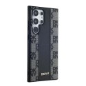 DKNY DKHMS24LPCPVSLK S24 Ultra S928czarny/black hardcase Leather Checke red Mono Pattern Mag Safe