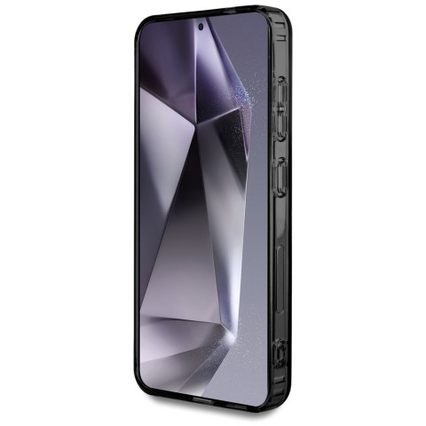 Etui AMG Double Layer Rhombs Mag Safe do Samsung Galaxy S25+ czarno-czerwony
