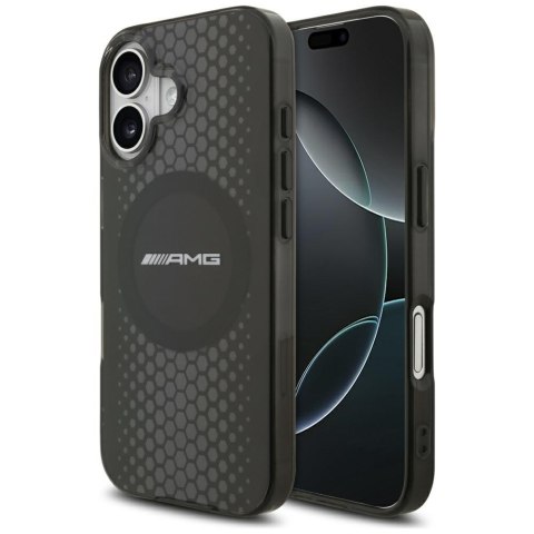 Etui AMG Double Layer Transparent Graphics Mag Safe do i Phone 17 czarny