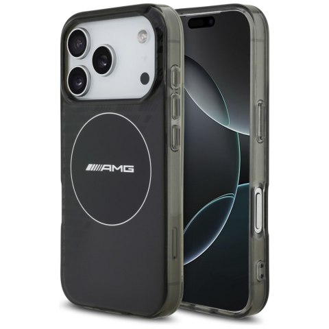 Etui AMG Double Layer Transparent Smocked Mag Safe do i Phone 17 Pro czarny