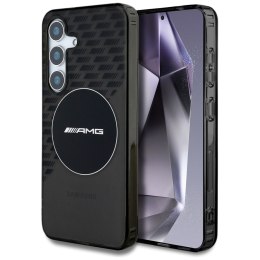 Etui AMG Transparent Rhombs Mag Safe do Samsung Galaxy S25 czarny