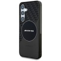 Etui AMG Transparent Rhombs Mag Safe do Samsung Galaxy S25 czarny