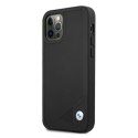 Etui BMW BMHCP12LRCDPK i Phone 12 Pro Max6,7" czarny/black hardcase Leather Deboss