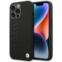 Etui BMW BMHCP14LSLLBK i Phone 14 Pro6,1" czarny/black Leather Stamp