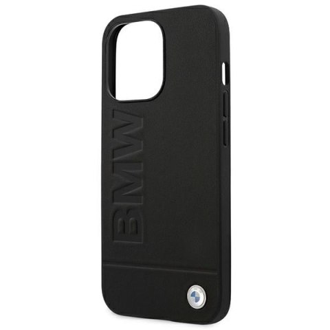 Etui BMW BMHCP14LSLLBK i Phone 14 Pro6,1" czarny/black Leather Stamp