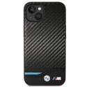 Etui BMW BMHCP14M22NBCK i Phone 14 Plus / 15 Plus 6,7" czarny/black Leather Carbon