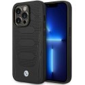 Etui BMW BMHMP14X22RPSK i Phone 14 Pro Max 6,7" czarny/black Leather Seats Pattern Mag Safe