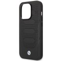 Etui BMW BMHMP14X22RPSK i Phone 14 Pro Max 6,7" czarny/black Leather Seats Pattern Mag Safe