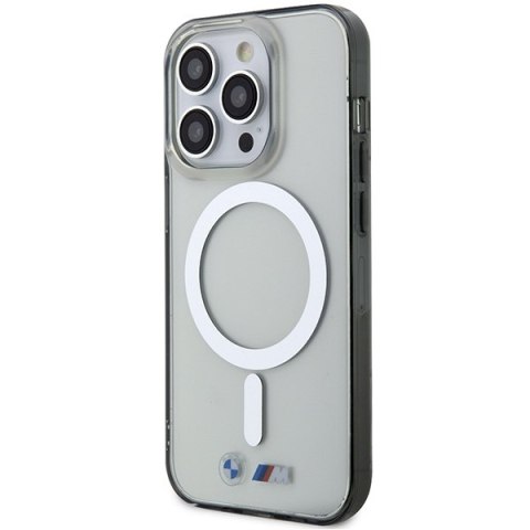 Etui BMW BMHMP14XHCRS i Phone 14 Pro Max 6.7" transparent hardcase Silver Ring Mag Safe