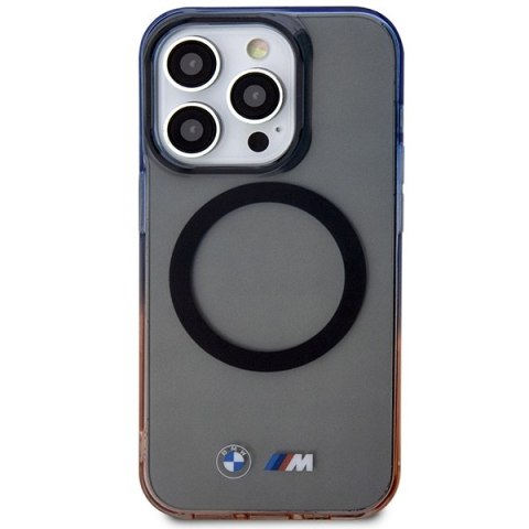 Etui BMW BMHMP14XHTGE i Phone 14 Pro Max6.7" szary/grey hardcase Gradient Bumper Mag Safe