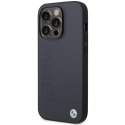 Etui BMW BMHMP14XSLLNA i Phone 14 Pro Max 6,7" granatowy/navy hardcase Leather Hot Stamp Mag Safe