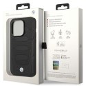 Etui BMW BMHMP14L22RPSK i Phone 14 Pro 6,1" czarny/black Leather Seats Pattern Mag Safe