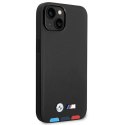Etui BMW BMHMP14S22PTDK i Phone 14 / 15 / 13 6.1" czarny/black Leather Stamp Tricolor Magsafe