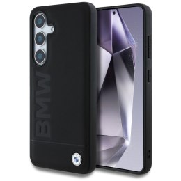 Etui BMW Leather Big Wordmark do Samsung Galaxy S25 czarny