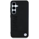 Etui BMW Leather Big Wordmark do Samsung Galaxy S25 czarny