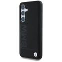 Etui BMW Leather Big Wordmark do Samsung Galaxy S25+ czarny