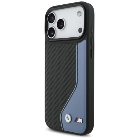 Etui BMW M Carbon Logo Mag Safe do i Phone 17 Pro Max niebieski