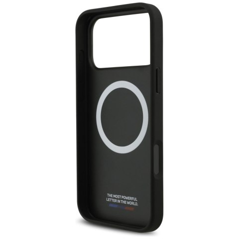 Etui BMW M Carbon Tricolor Line Mag Safe do i Phone 17 Pro Max czarny