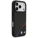 Etui BMW M Carbon Tricolor Line Mag Safe do i Phone 17 Pro czarny
