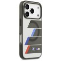 Etui BMW M IML Metal Buttons Tricolor Lines Mag Safe do i Phone 17 Pro antracyt