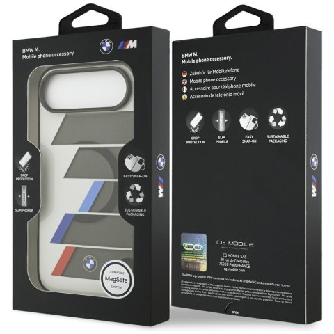 Etui BMW M IML Metal Buttons Tricolor Lines Mag Safe do i Phone Air antracyt