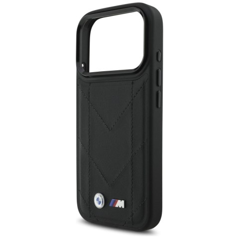 Etui BMW M Quilted Logo Mag Safe do i Phone 17 Pro czarny
