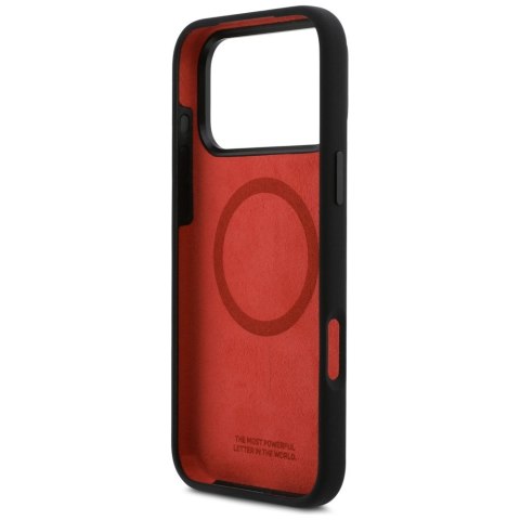 Etui BMW M Silicon Horizontal Line Mag Safe do i Phone 17 Pro Max czarny