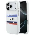 Etui BMW M Silicon Horizontal Line Mag Safe do i Phone 17 Pro biały