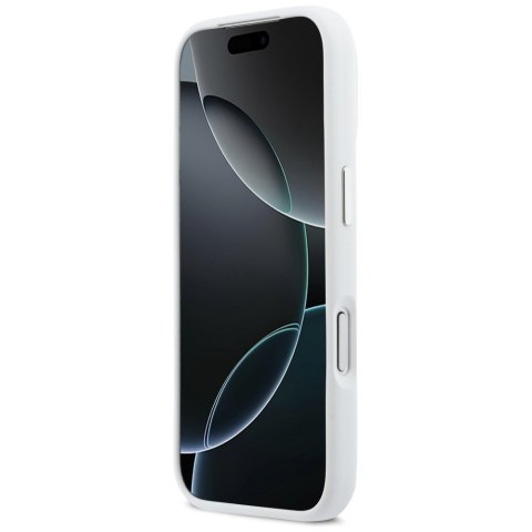 Etui BMW M Silicon Horizontal Line Mag Safe do i Phone 17 Pro biały