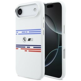 Etui BMW M Silicon Horizontal Line Mag Safe do i Phone Air biały
