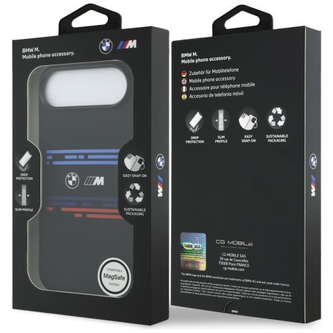 Etui BMW M Silicon Horizontal Line Mag Safe do i Phone Air czarny