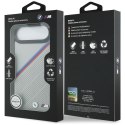 Etui BMW M Tricolor Metal Logo Mag Safe do i Phone Air szary