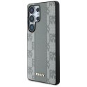 Etui DKNY Leather Checke red Pattern Mag Safe do Samsung Galaxy S25 Ultra taupe