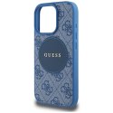 Etui Guess 4G Circle Classic Logo Mag Safe do i Phone 16 Pro Max niebieski