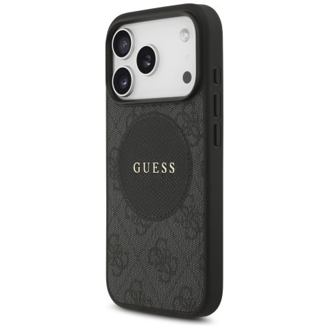 Etui Guess 4G Circle Classic Logo Mag Safe do i Phone 17 Pro czarny