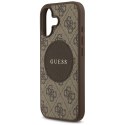 Etui Guess 4G Circle Classic Logo Mag Safe do i Phone 17 brązowy