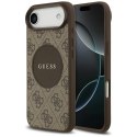 Etui Guess 4G Circle Classic Logo Mag Safe do i Phone Air brązowy