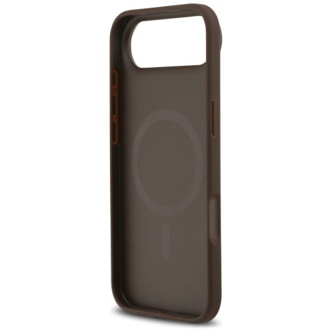Etui Guess 4G Circle Classic Logo Mag Safe do i Phone Air brązowy