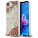 Etui Guess 4G Flowers Print Mag Safe do i Phone 16e różowy