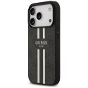 Etui Guess 4G Printed Stripes Mag Safe do i Phone 17 Pro czarny